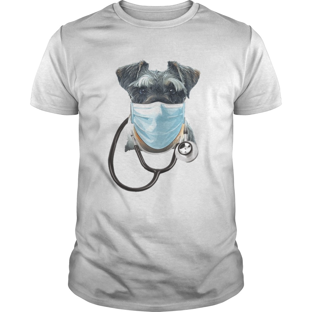 Nurse yorkie dog mask shirt