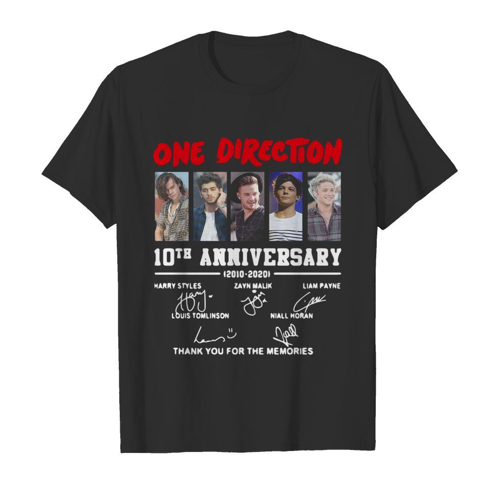 On Direction 10th Anniversary Thank You For The Memories Signatures  Classic Men's T-shirt