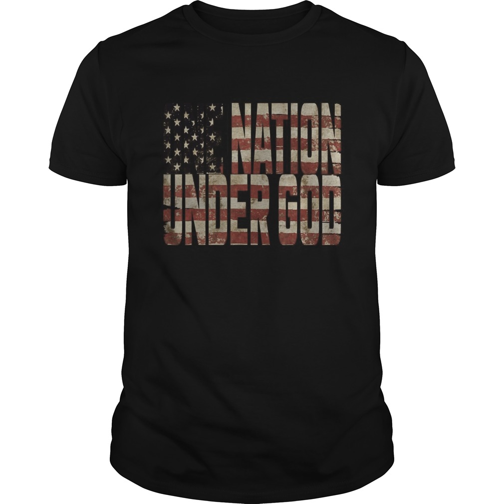 One Nation Under God American Flag Patriotic  Unisex