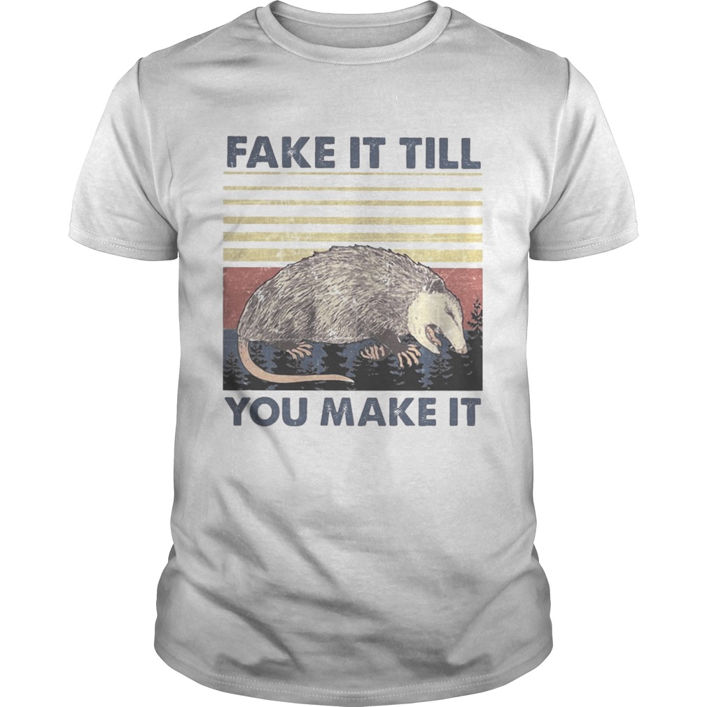 Oryzomys palustris fake it till you make it vintage retro shirt