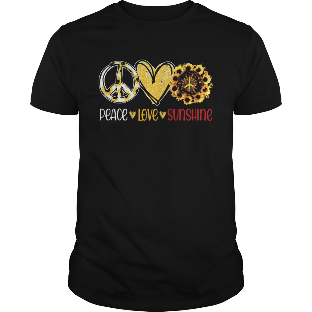 Peace Love Sunshine Sunflower  Unisex