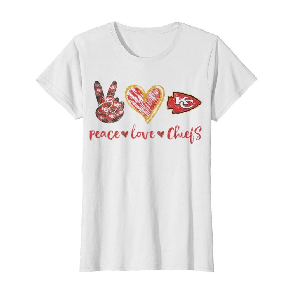 Peace love kansas city chiefs football logo  Classic Women's T-shirt