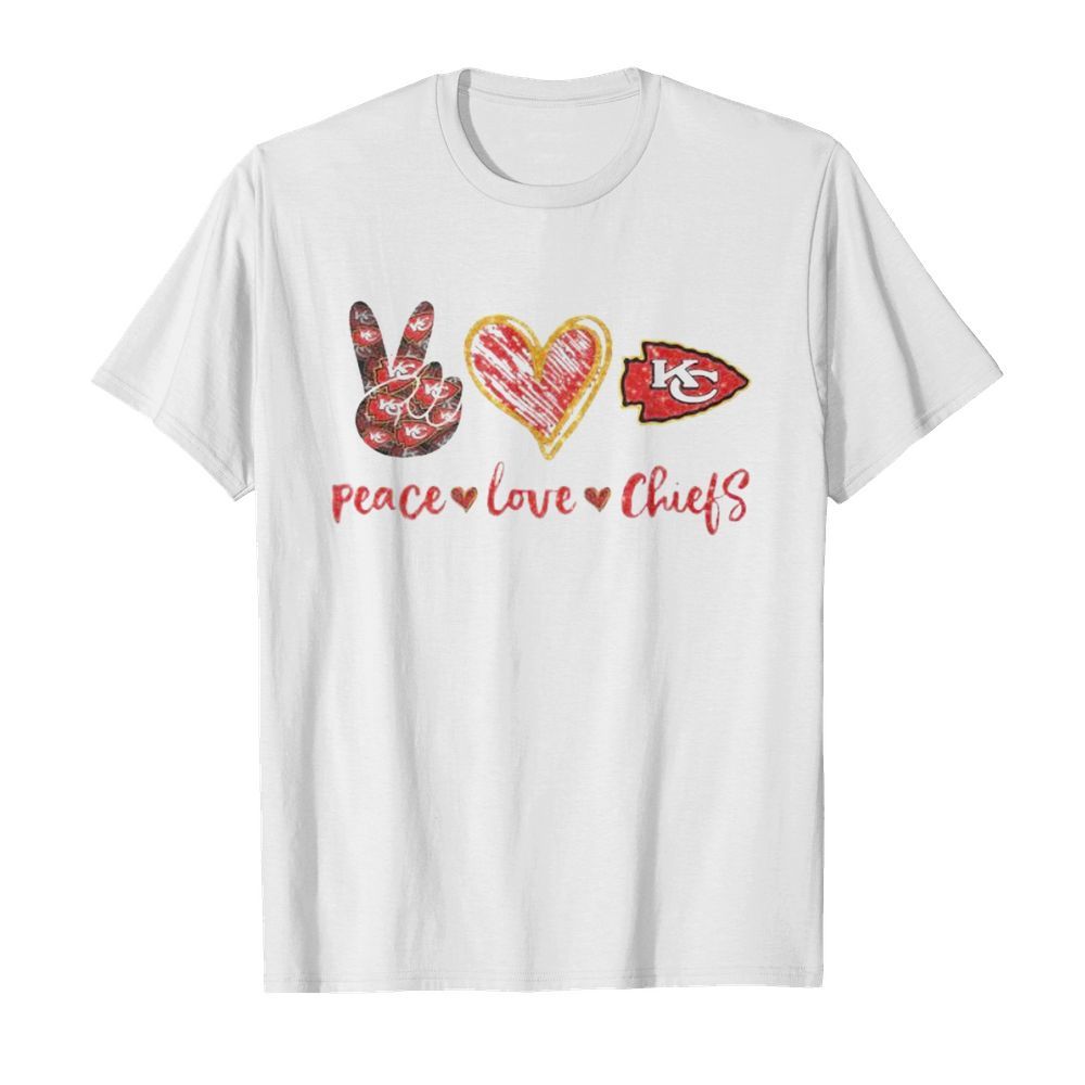 Peace love kansas city chiefs football logo  Classic Men's T-shirt