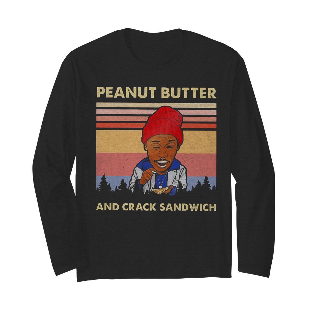 Peanut Butter And Crack Sandwich Vintage  Long Sleeved T-shirt 