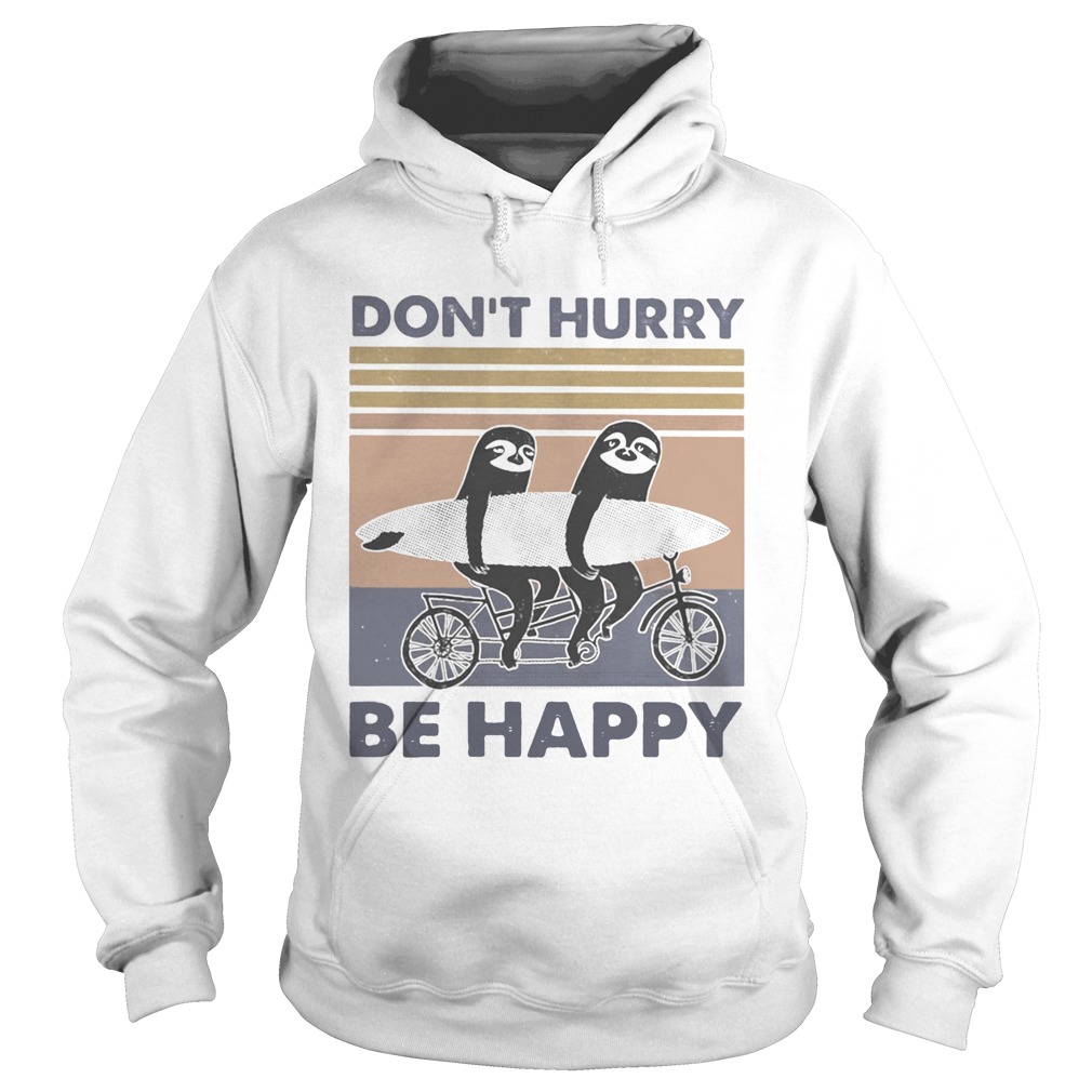 Penguin dont hurry be happy vintage retro  Hoodie