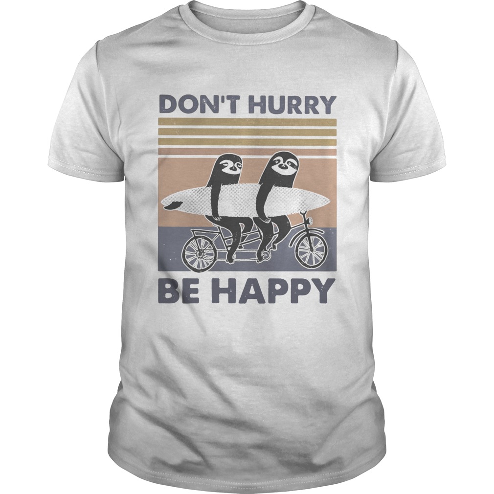 Penguin dont hurry be happy vintage retro  Unisex