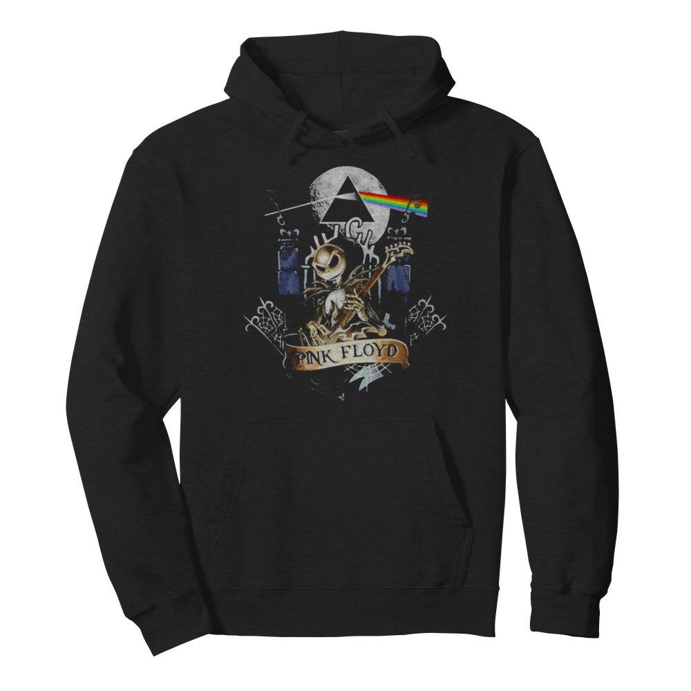 Pink floyd band jack skellington playing guitar  Unisex Hoodie