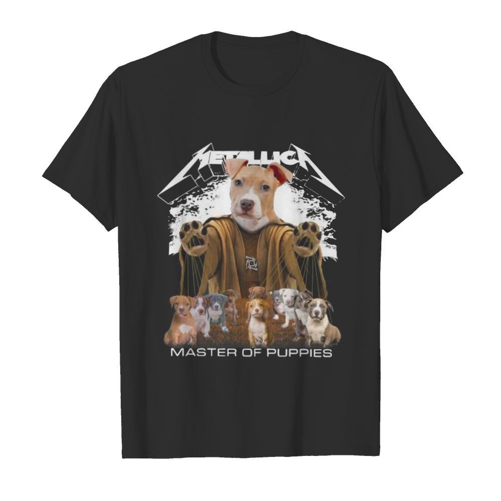 Pitbull metallica master of puppies shirt