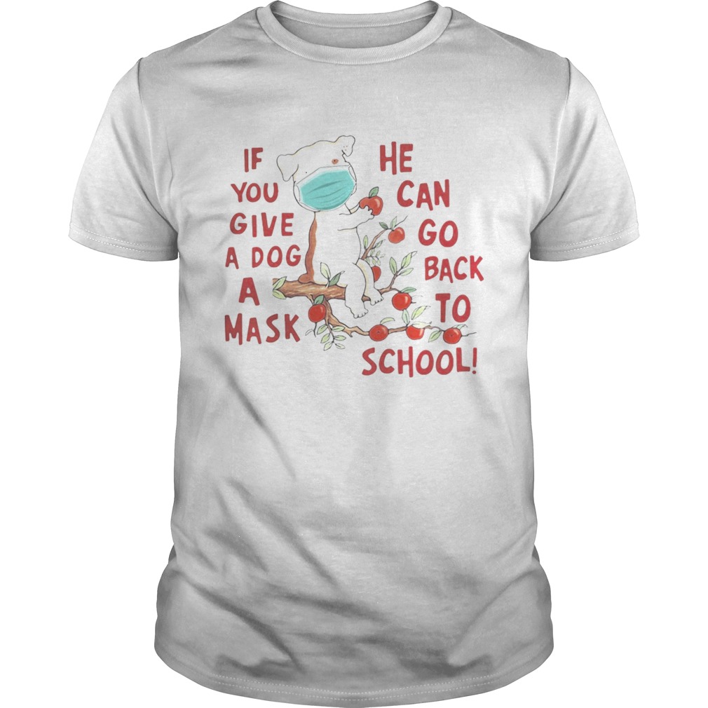 Poodle if you give a dog a mask he can go back to school apple  Unisex