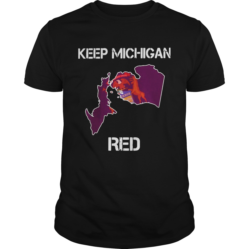 Premium Keep Michigan Red shirt