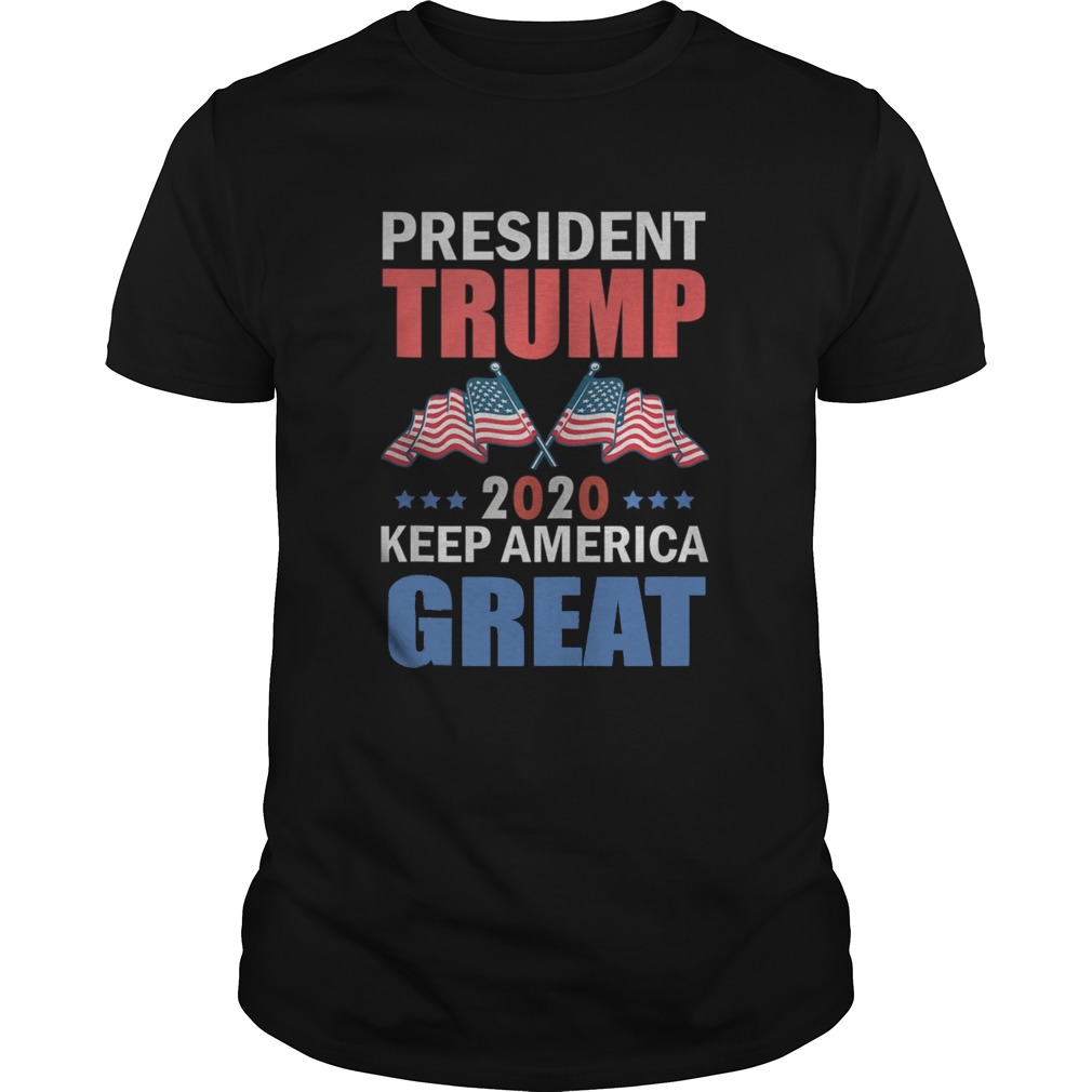 President Trump Keep America Great 2020 Election 45 USA Flag shirt