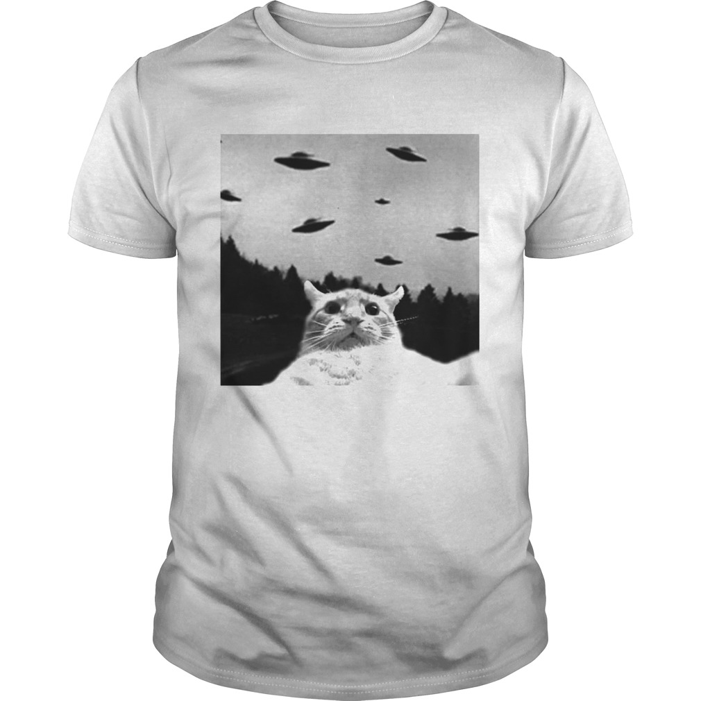 Pretty Cat Selfie Ufos shirt