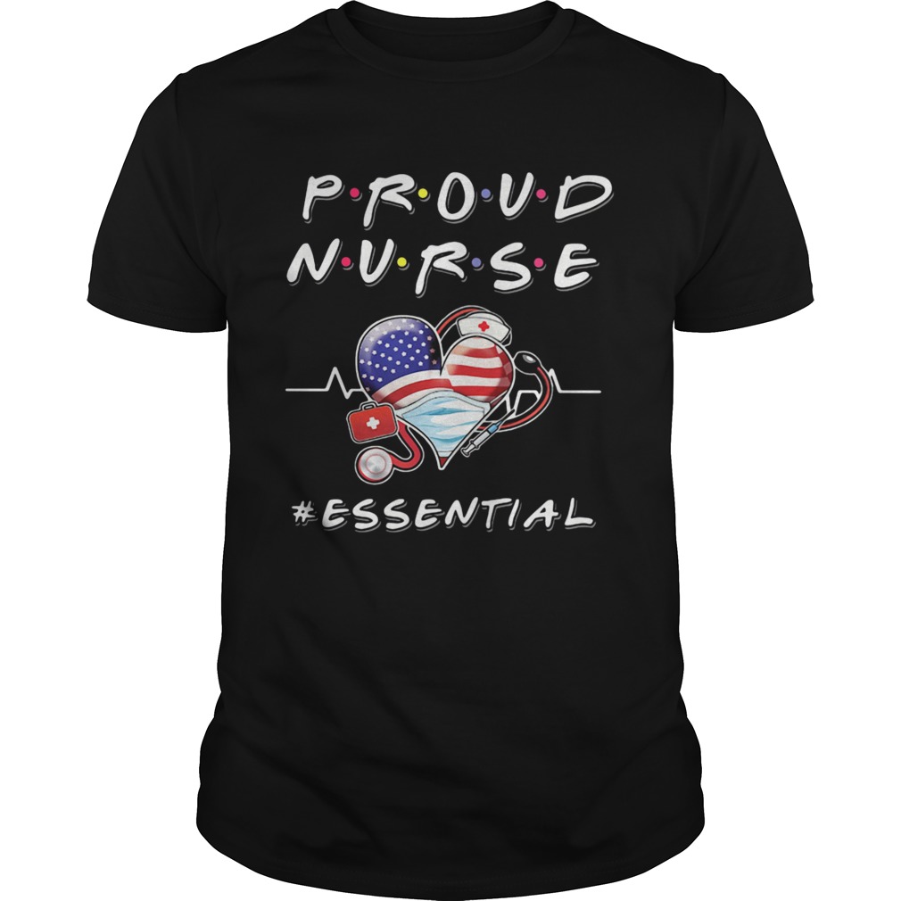 Proud Nurse Essential Love America Face Mask  Unisex