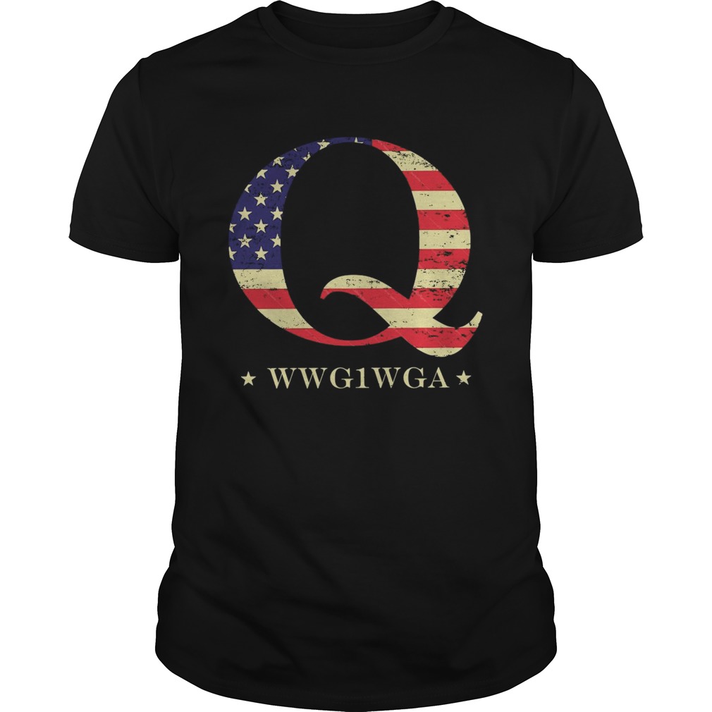 Q Wwgiwga American Flag shirt