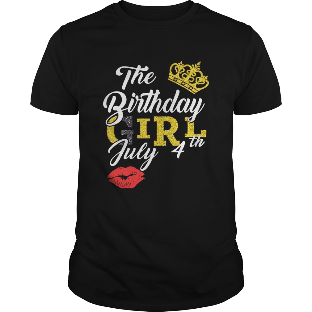 Queen Lip The Birthday Girl July 4th Diamond  Unisex