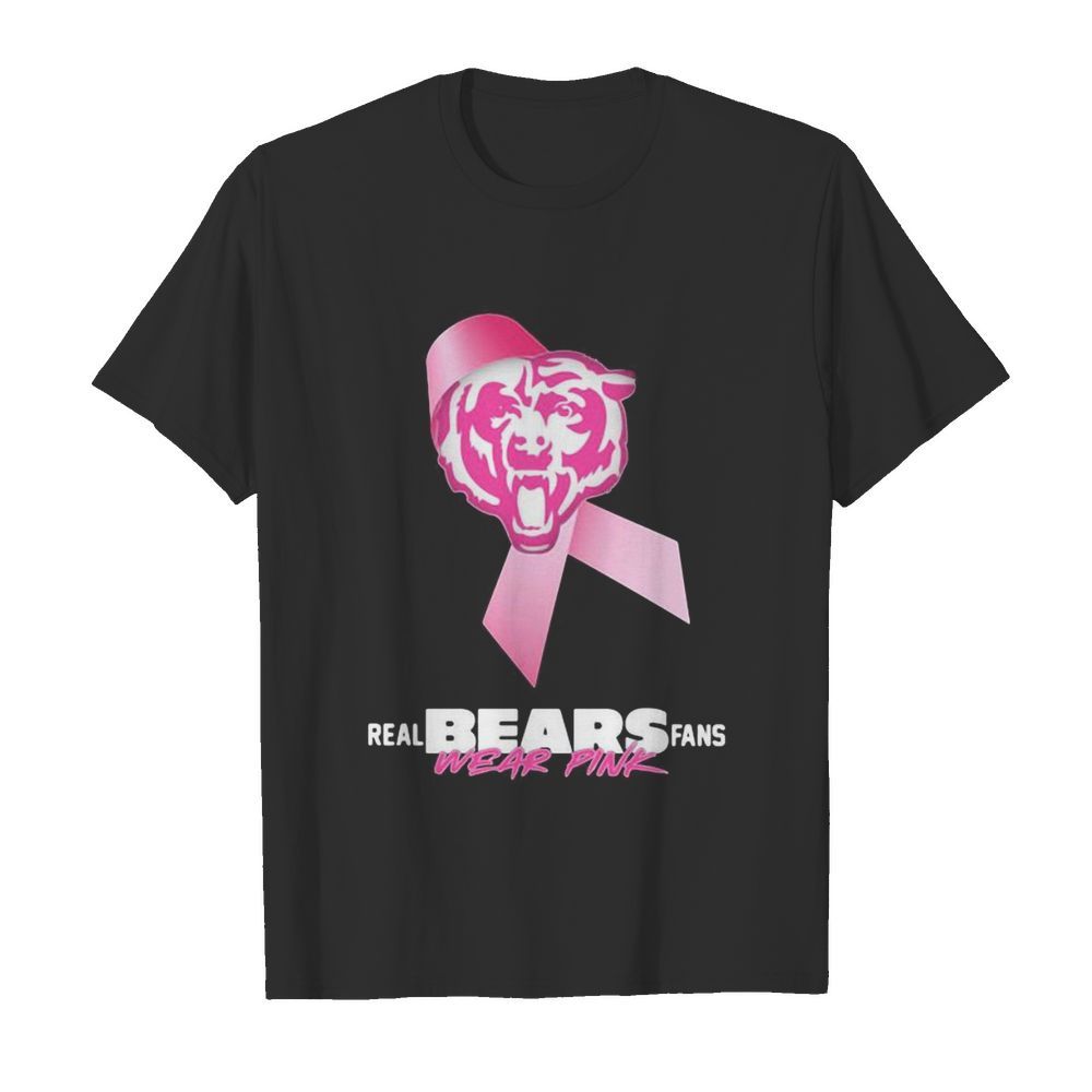 Real chicago bears fans wear pink logo cancer awareness  Classic Men's T-shirt