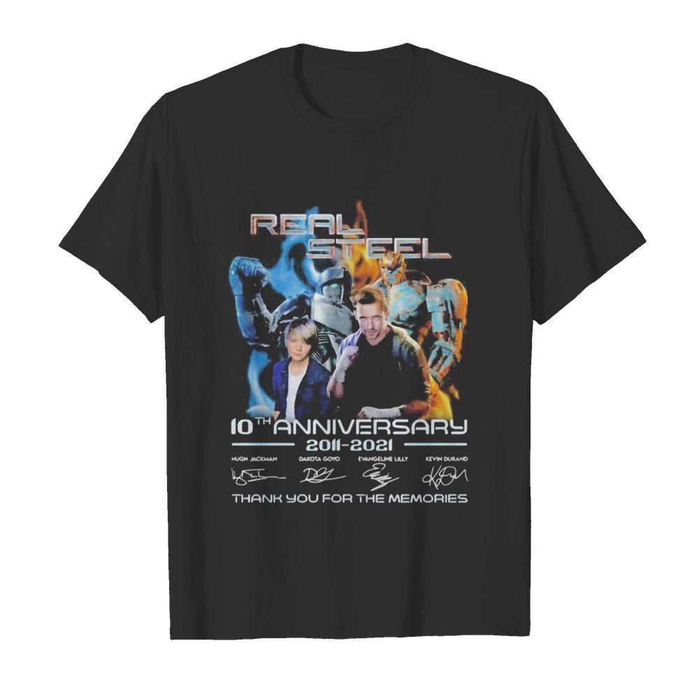 Real steel 10th anniversary 2011 2020 thank you for the memories signatures shirt