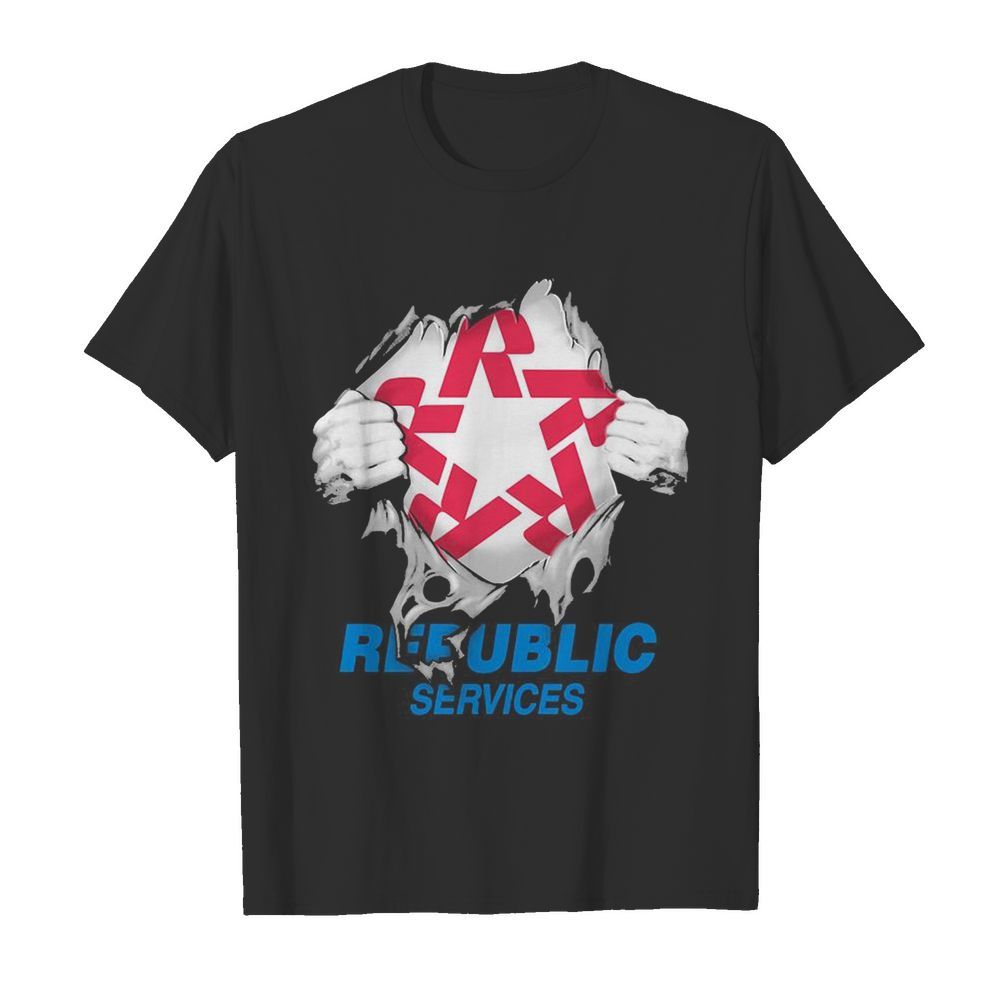 Republic services superman shirt