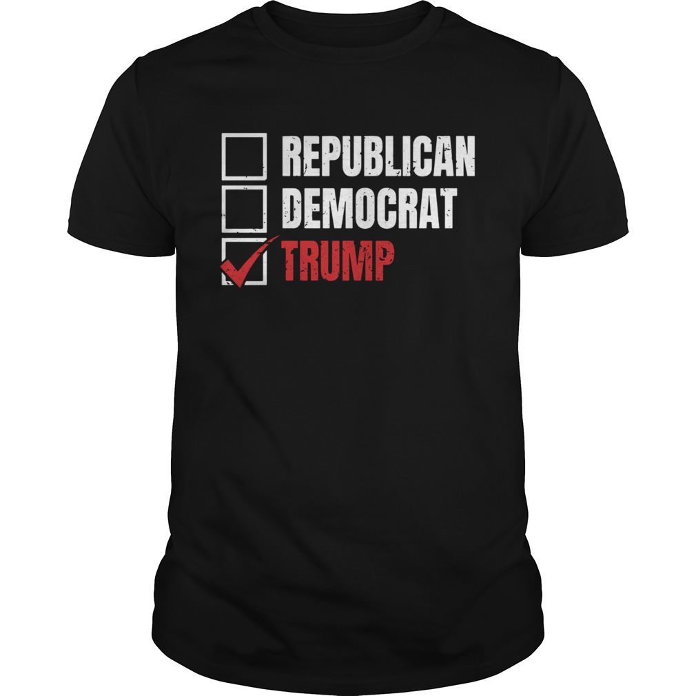 Republican Democrat Trump shirt