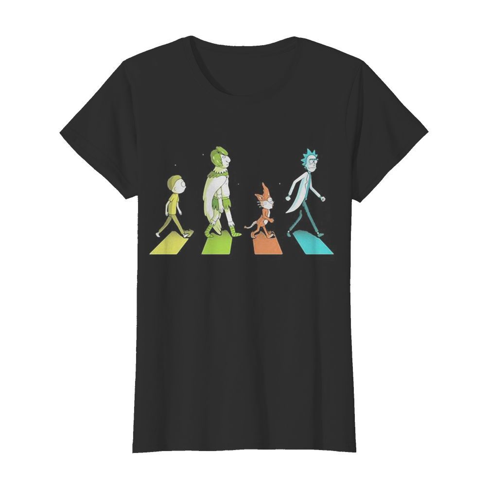 Rick and morty characters abbey road  Classic Women's T-shirt