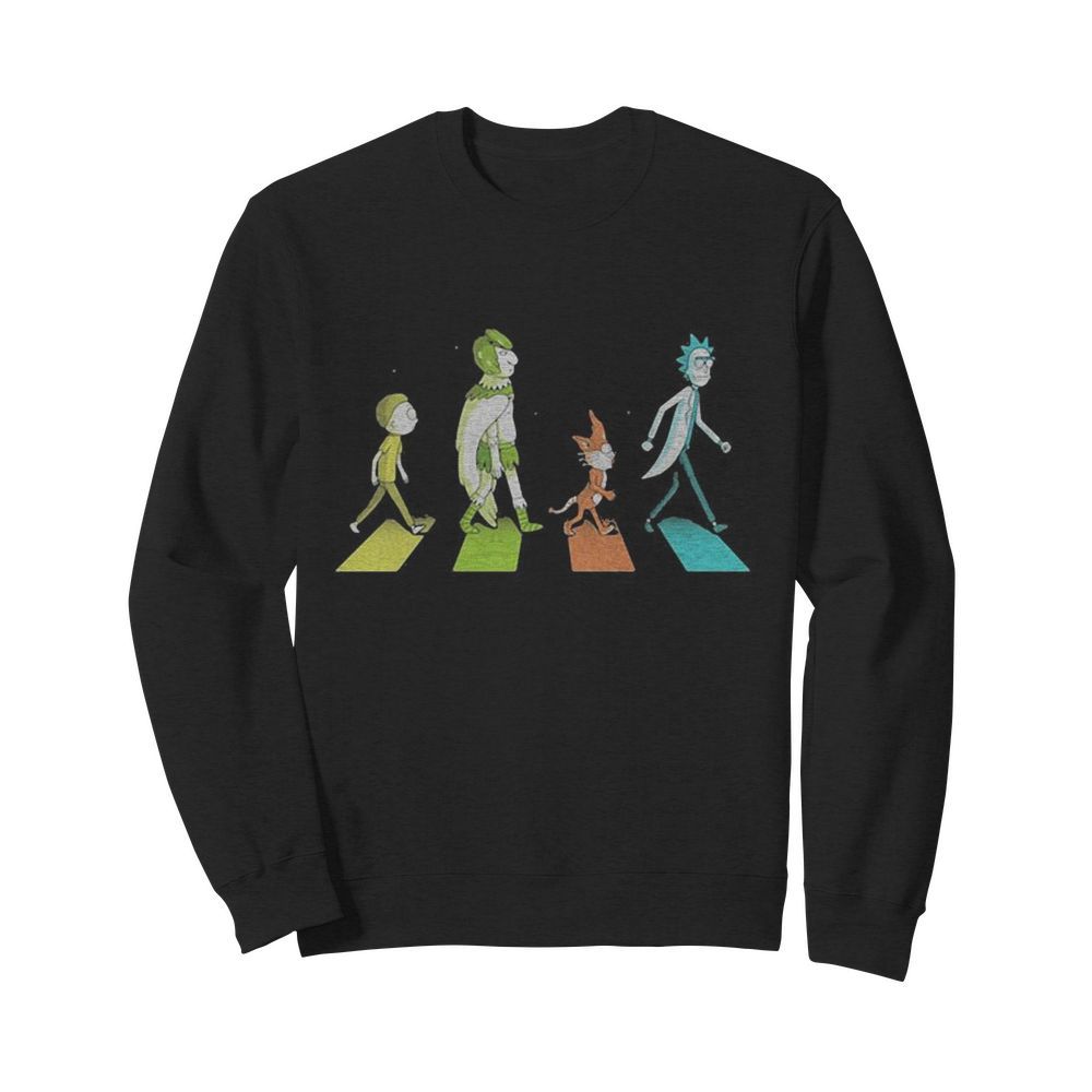 Rick and morty characters abbey road  Unisex Sweatshirt