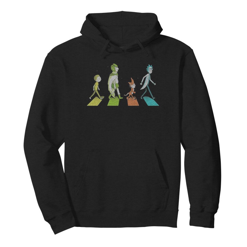 Rick and morty characters abbey road  Unisex Hoodie