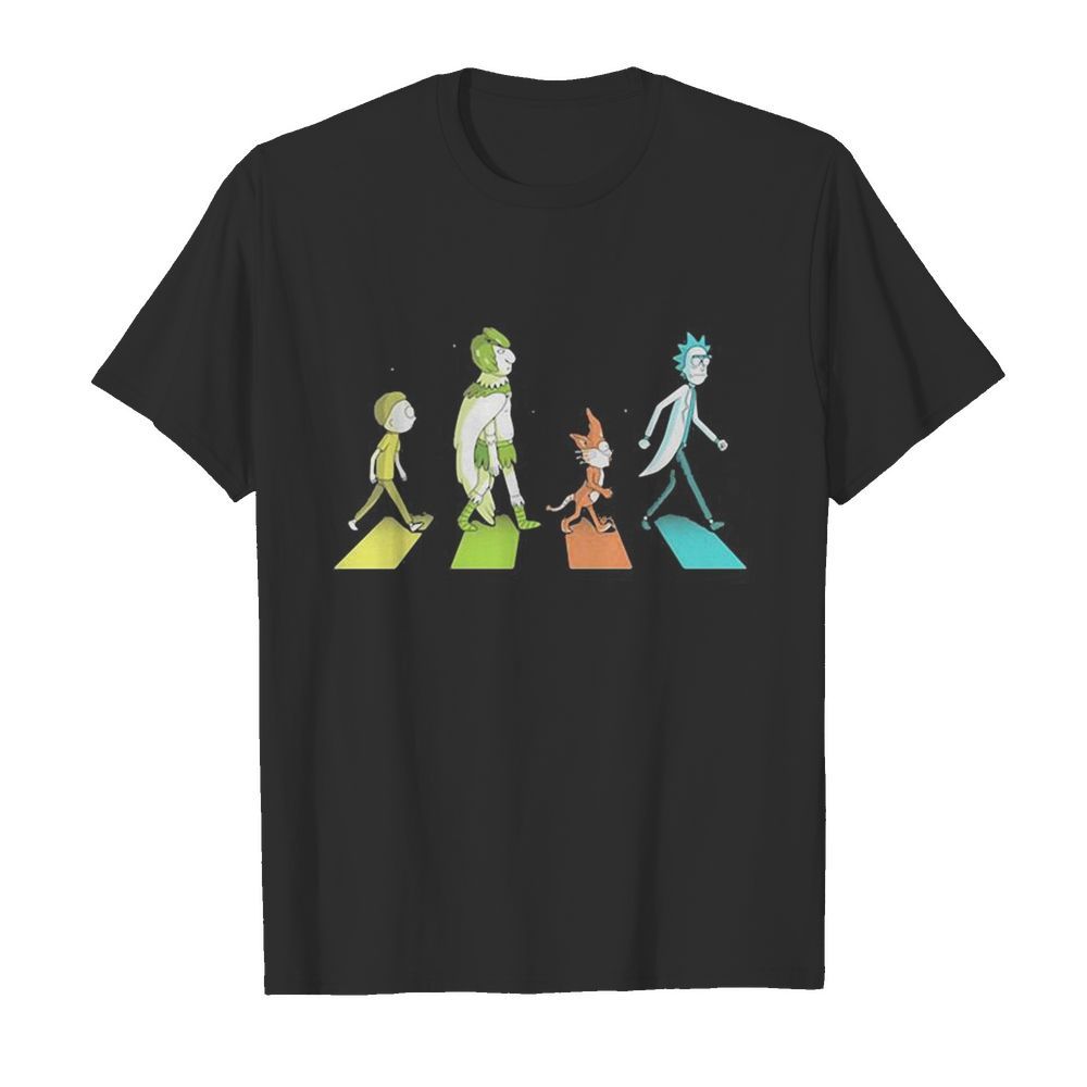 Rick and morty characters abbey road  Classic Men's T-shirt