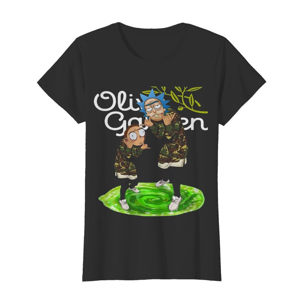 Rick and morty veteran olive garden logo  Classic Women's T-shirt