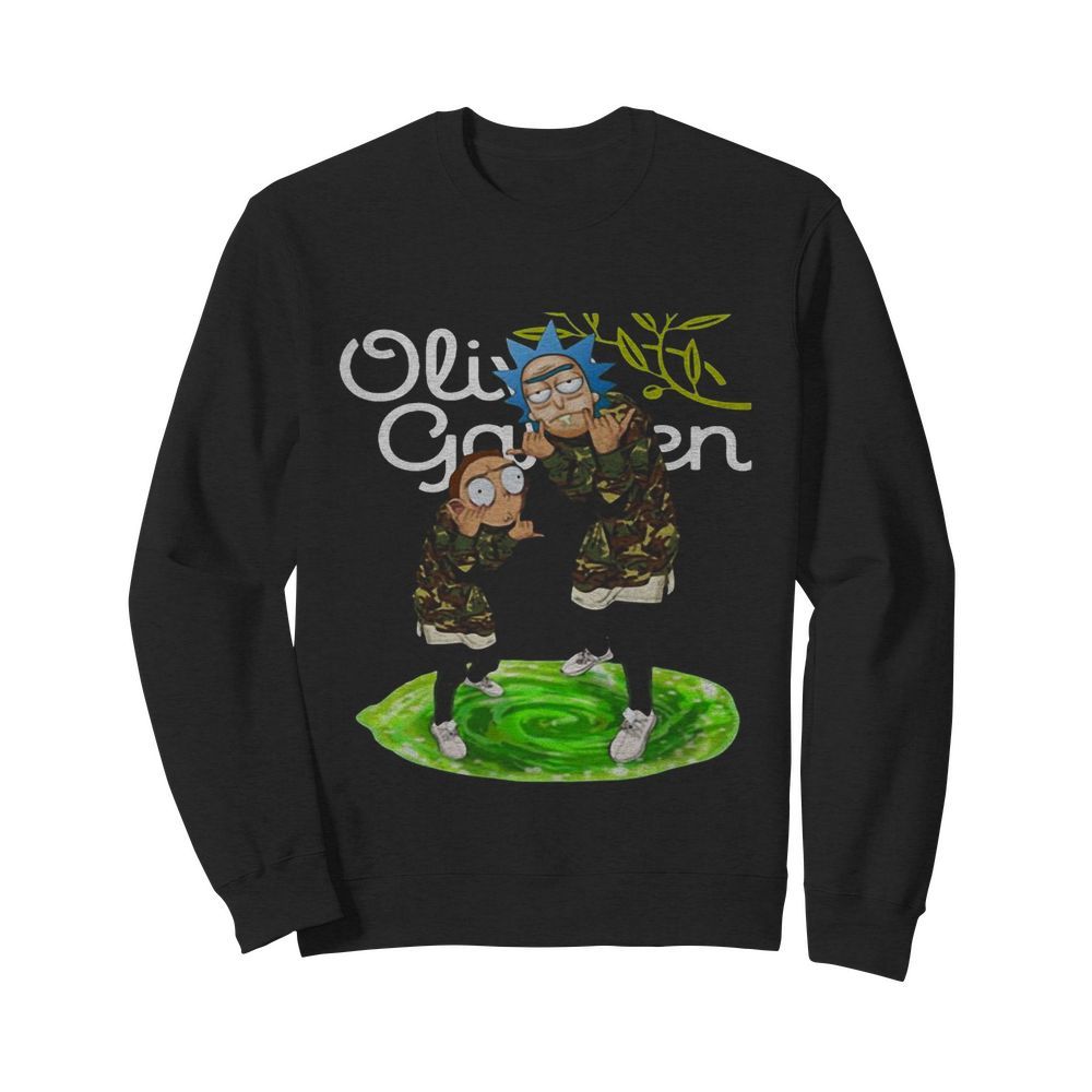 Rick and morty veteran olive garden logo  Unisex Sweatshirt