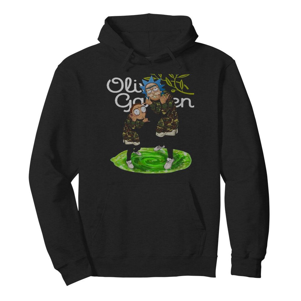 Rick and morty veteran olive garden logo  Unisex Hoodie