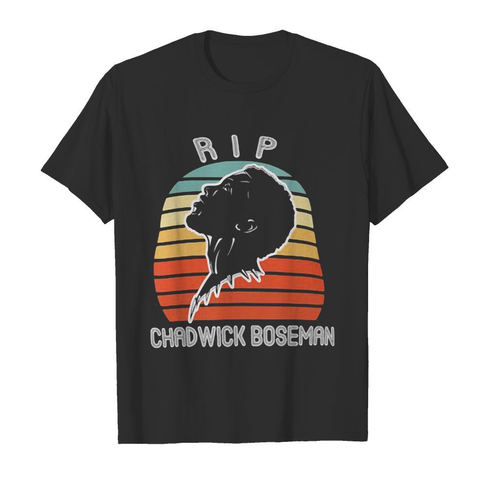 Rip black panther chadwick boseman vintage retro shirt