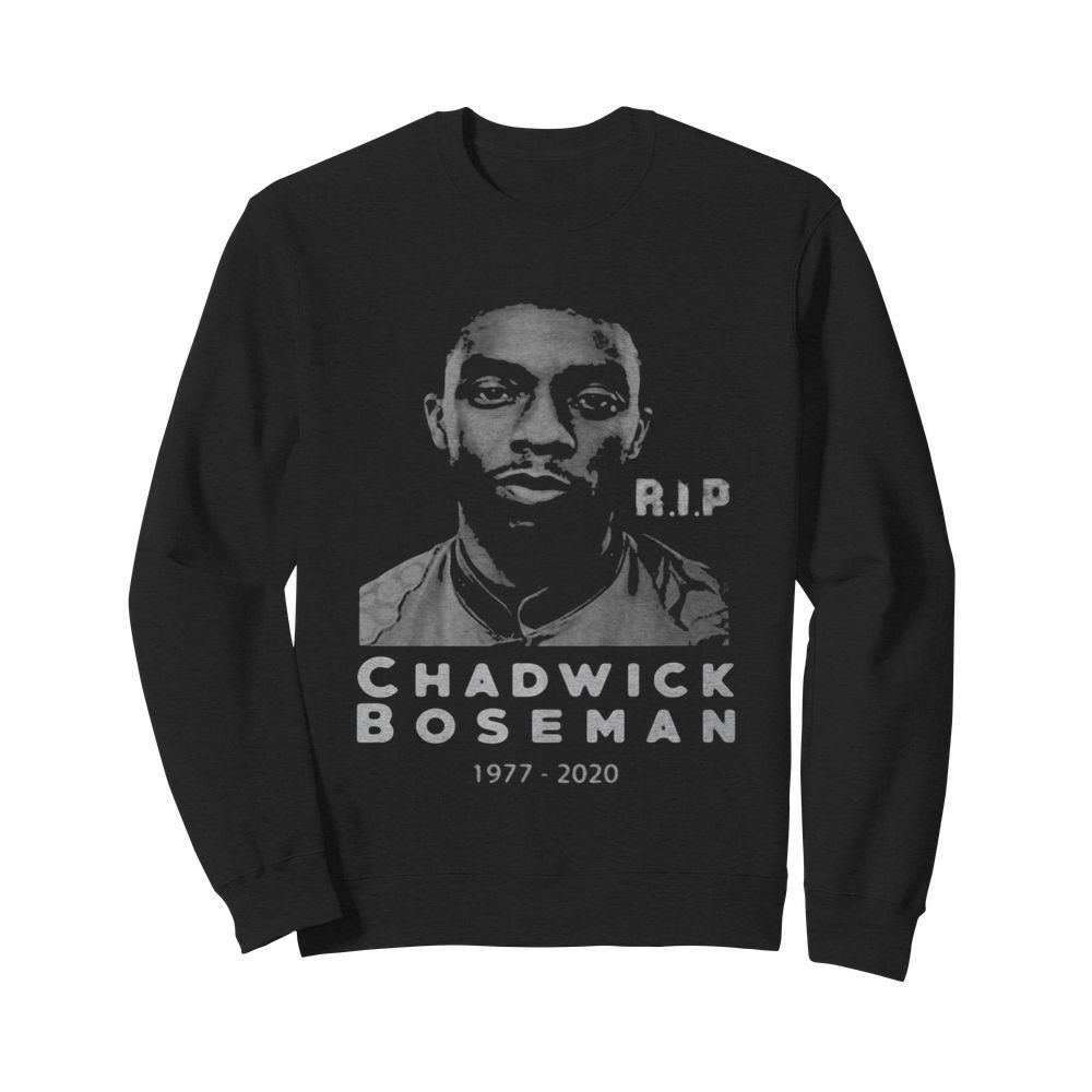 Rip chadwick boseman actor black panther 1977 2020  Unisex Sweatshirt