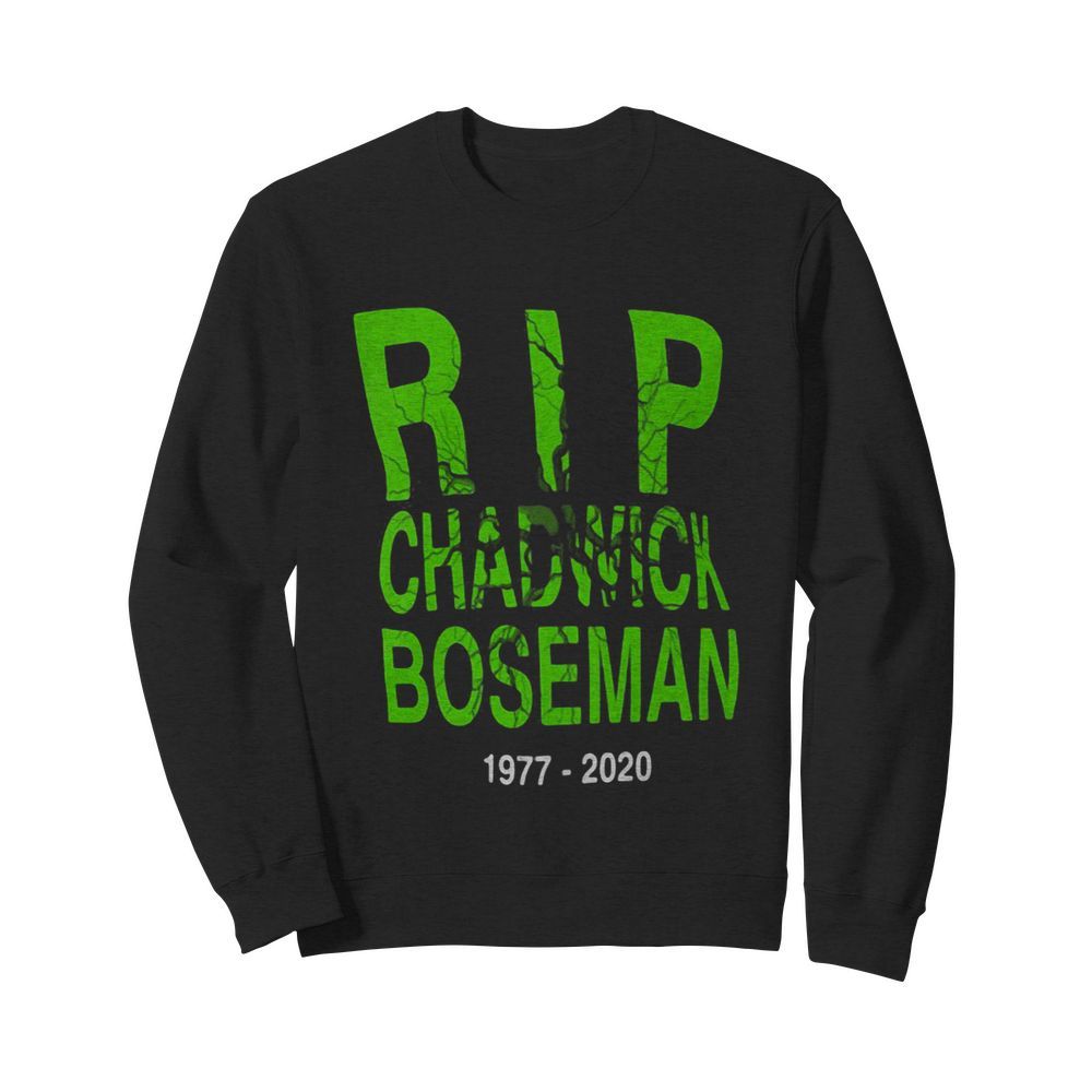 Rip chadwick boseman black panther 1977 2020  Unisex Sweatshirt