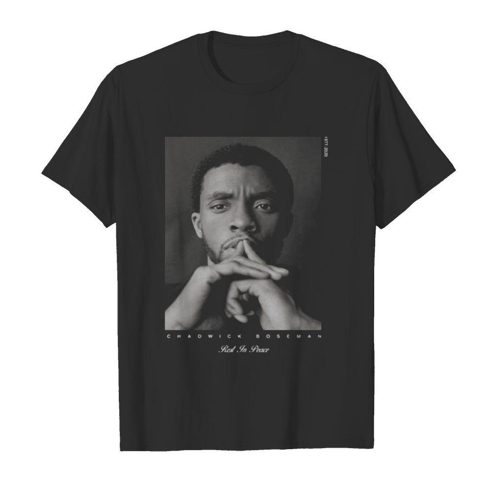 Rip chadwick boseman black panther rest in peace 1977 2020 shirt