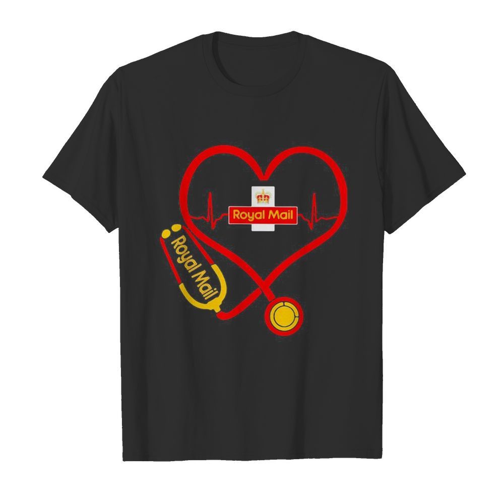 Royal Mail nurse stethoscope love heartbeat shirt