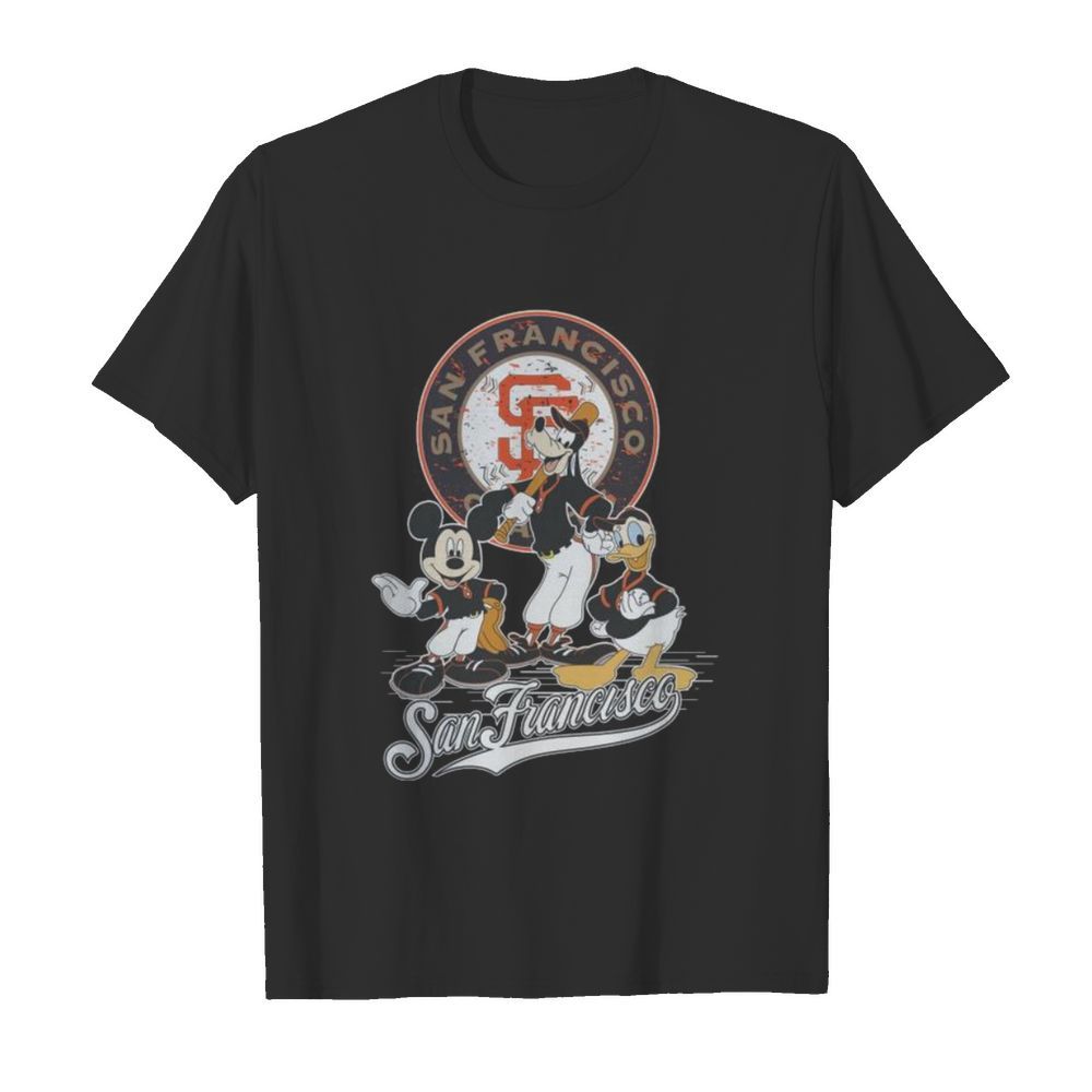 San francisco giants mickey mouse cartoon characters shirt