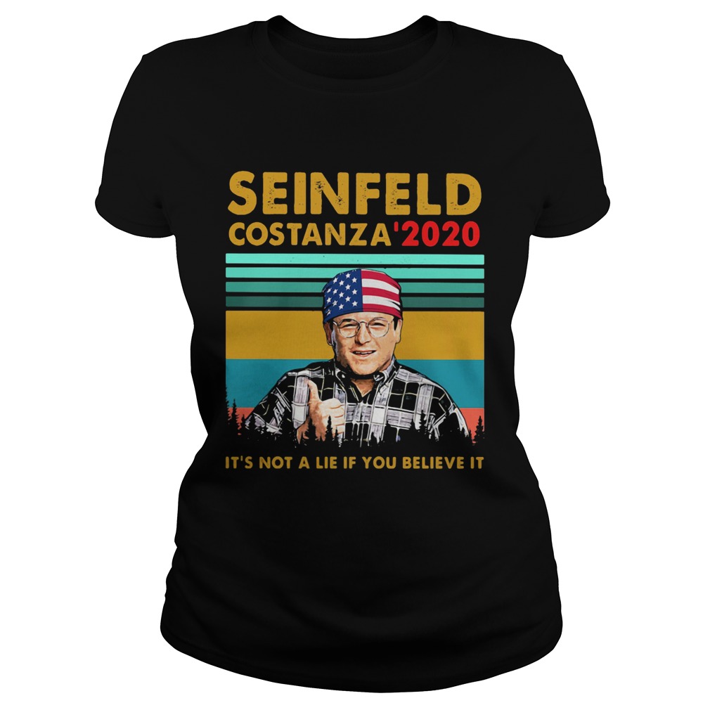 Seinfeld costanza 2020 its not a lie if you believe it vintage retro  Classic Ladies