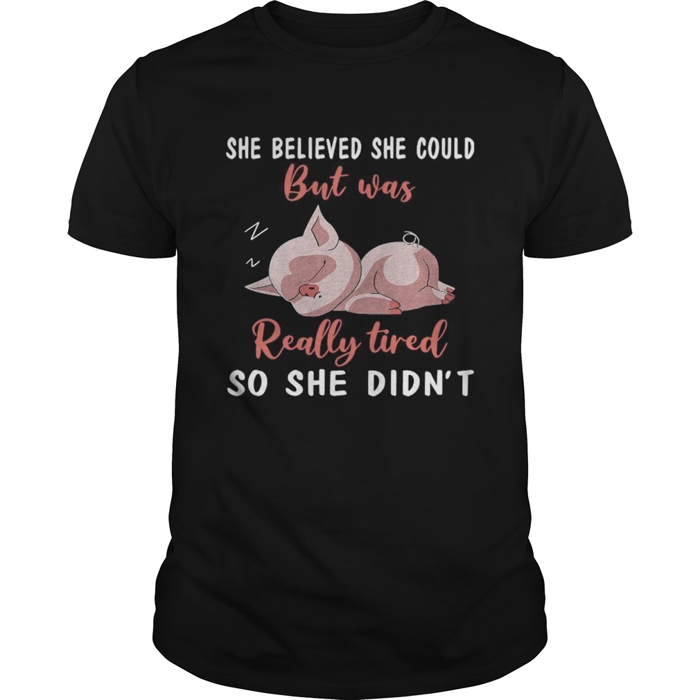 She Belived She Could But Was Really Tired So She Didnt shirt