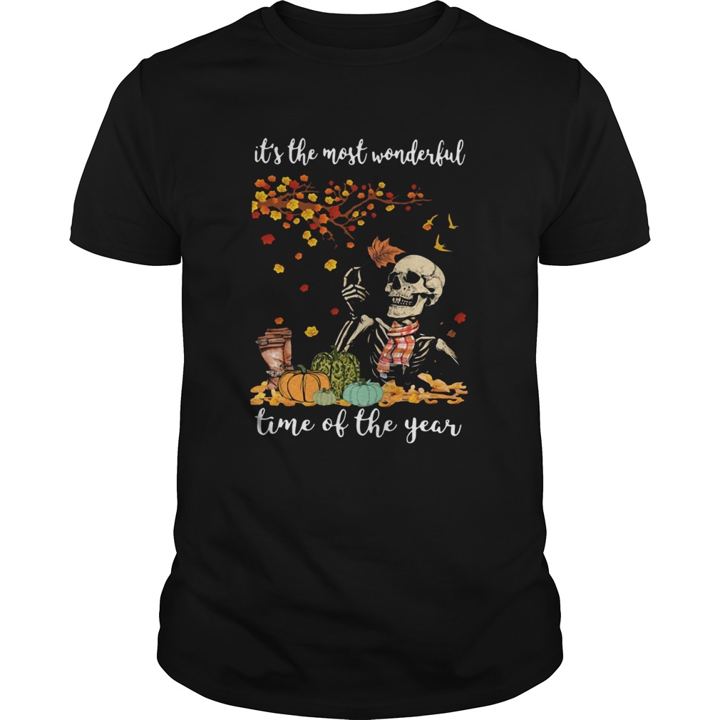 Skeleton Its The Most Wonderful Time Of The Year Halloween shirt