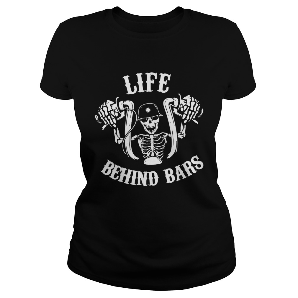 Skeleton Motorcycle Life Behind Bars  Classic Ladies