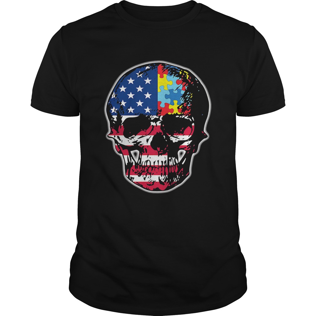 Skull America Puzzle shirt