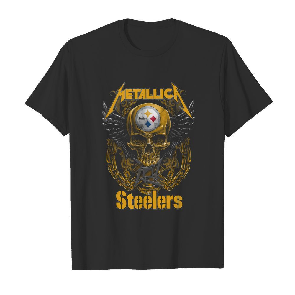 Skull Metallic Steelers Pittsburgh Halloween