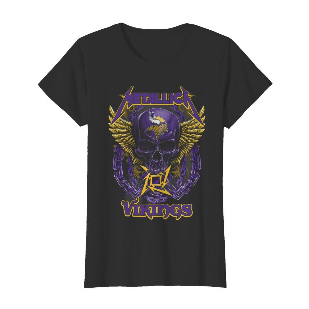 Skull Metallic Vikings Halloween Classic Women's T-shirt