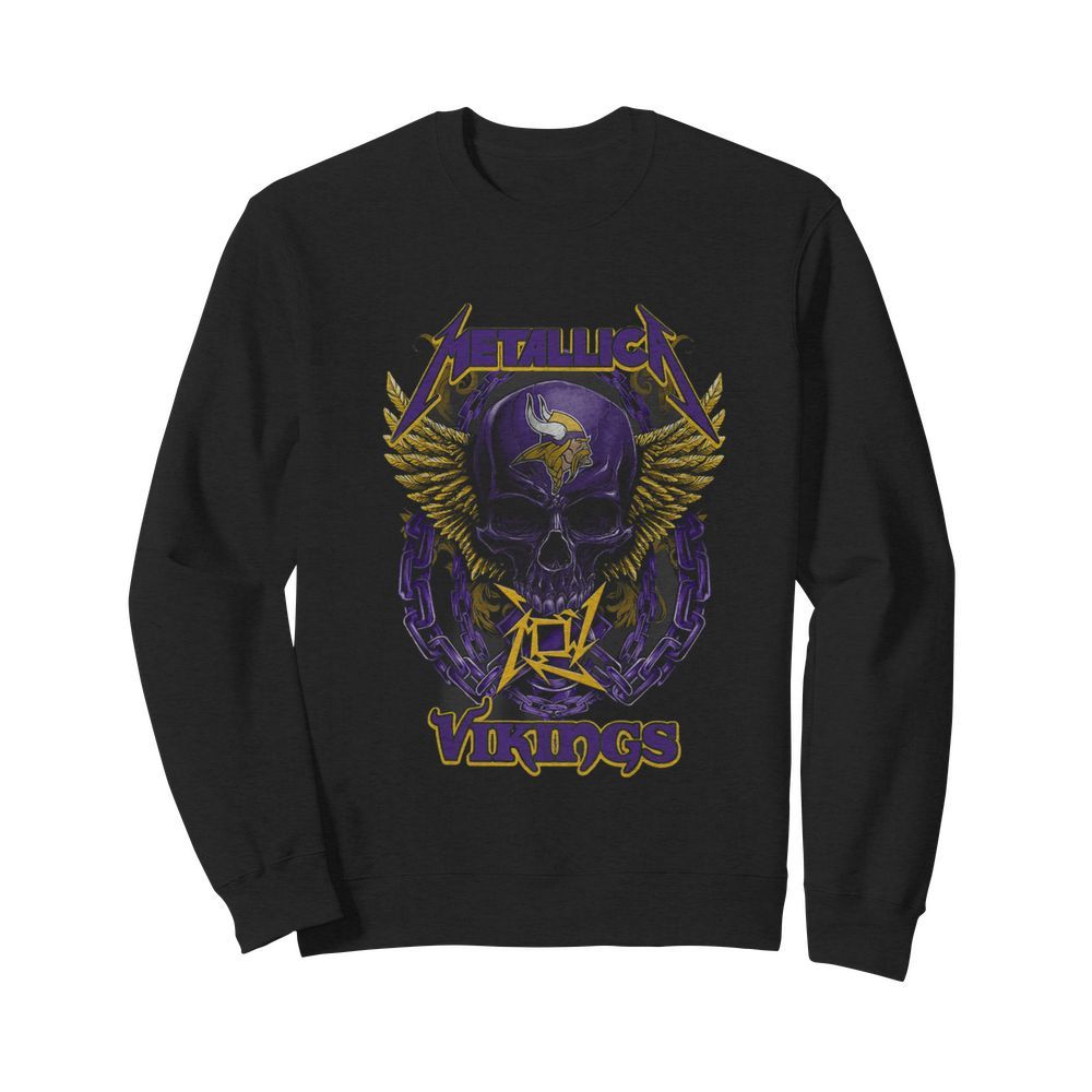 Skull Metallic Vikings Halloween Unisex Sweatshirt