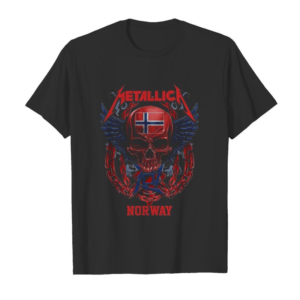 Skull Metallica Norway Flag  Classic Men's T-shirt