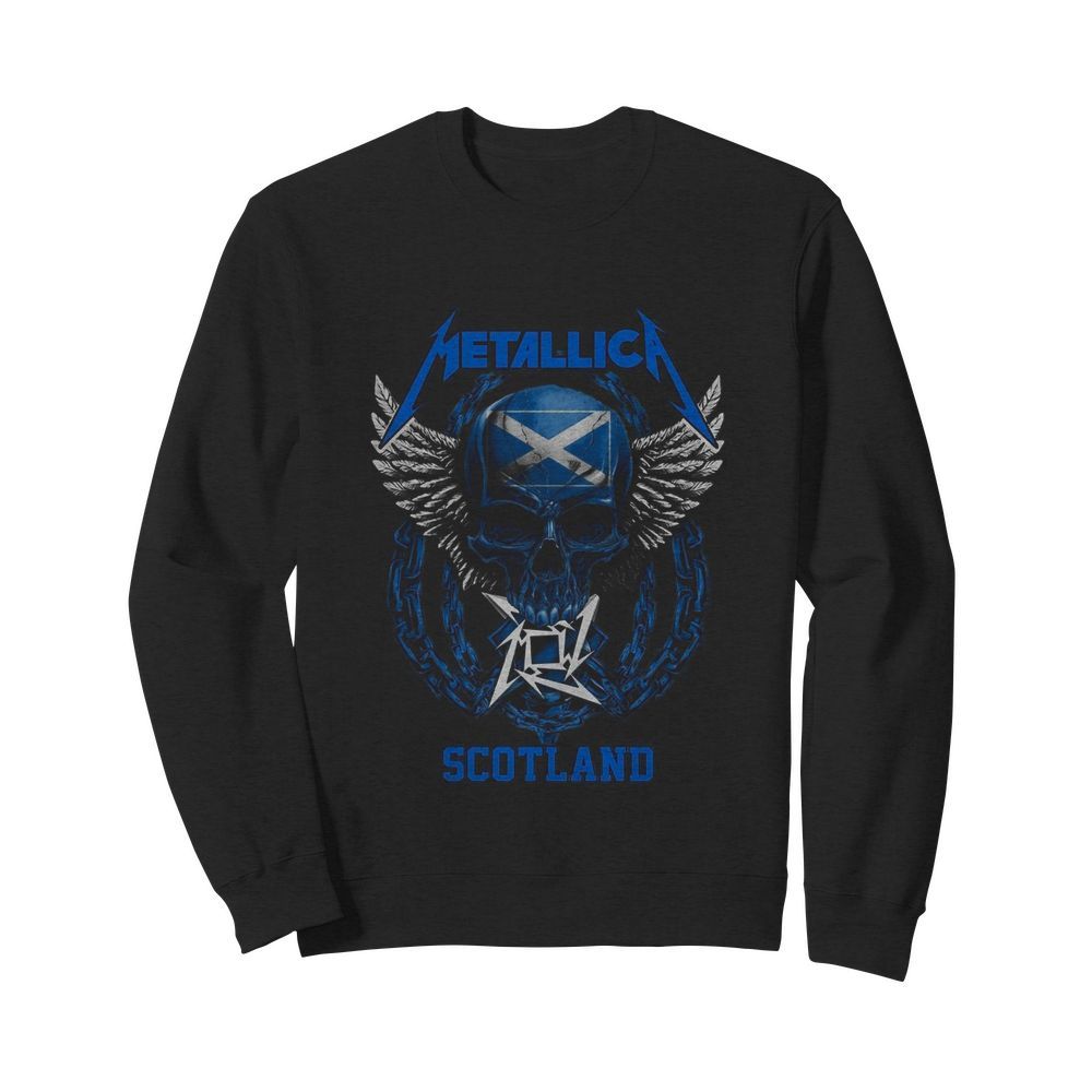 Skull Metallica Scotland Flag  Unisex Sweatshirt