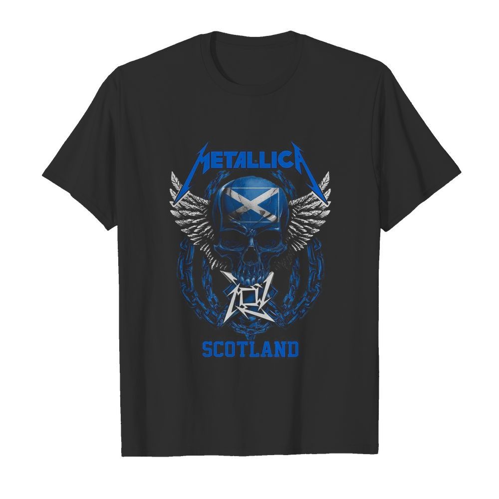 Skull Metallica Scotland Flag  Classic Men's T-shirt