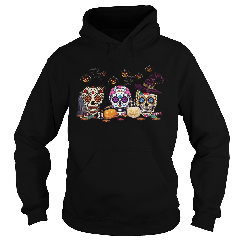 Skull Witch Pumpkin Halloween  Hoodie