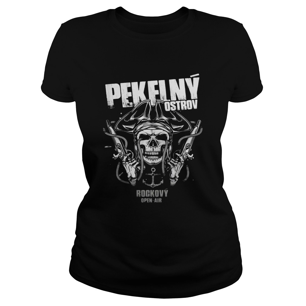 Skull cowboy pekflny ostrov rockovy open air  Classic Ladies