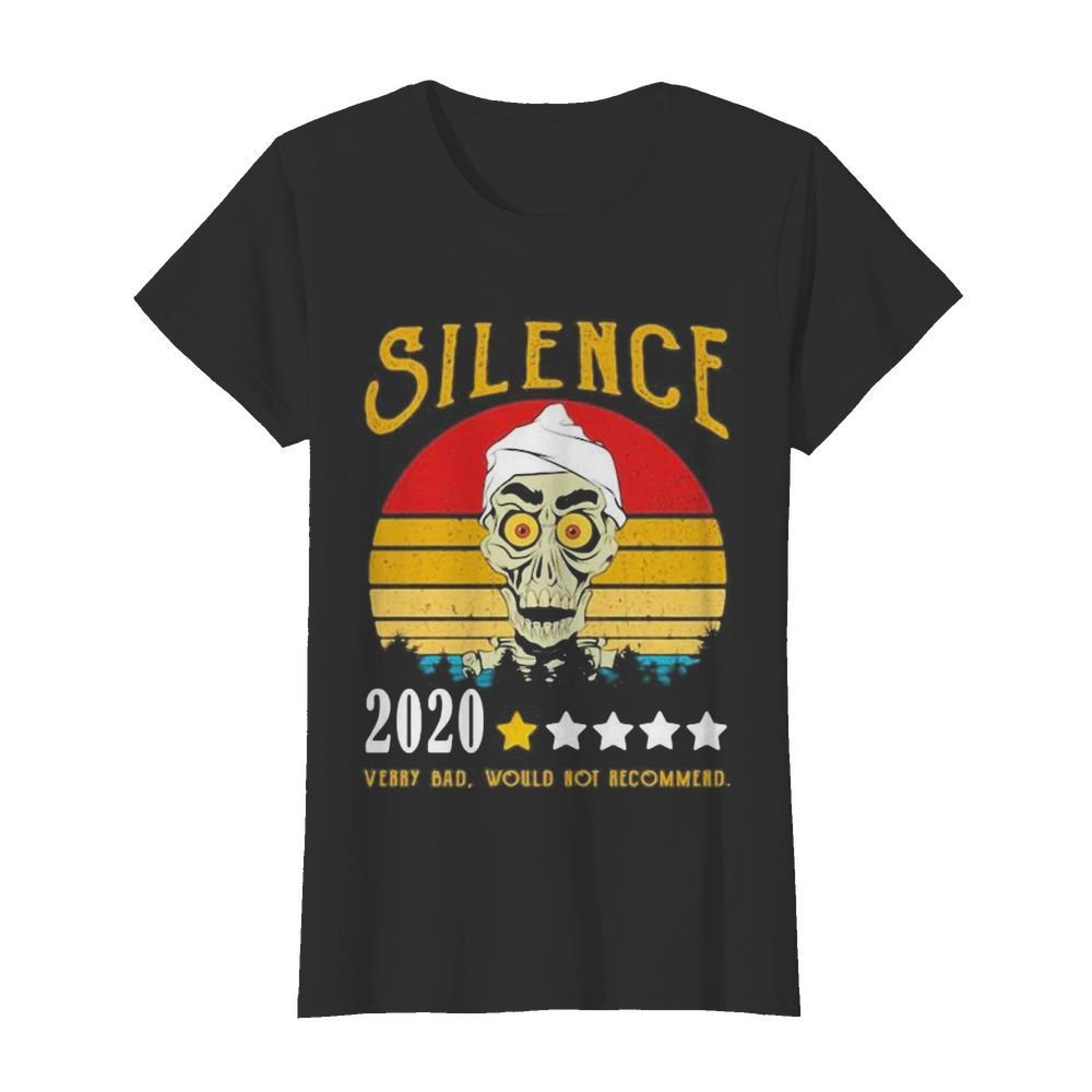 Skull silence 2020 very bad would not recommend vintage retro stars  Classic Women's T-shirt